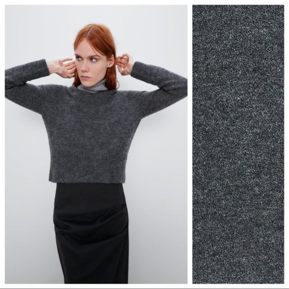 Zara Wool and Alpaca Blend Sweater L